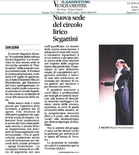 Il Gazzettino - Accademia Segattini